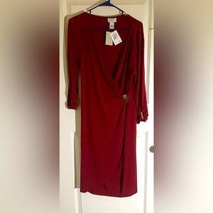 Sexy one piece 3/4 sleeve Carmen dress, size L, 40 inches length, NWTs
